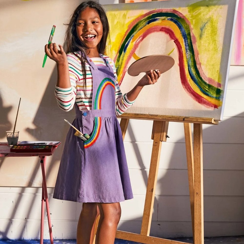 Mini Boden Rainbow Corduroy Jumper